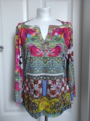 ETOILE DU MONDE Langarm Oberteil Bluse Mehrfarbig GR 6, L