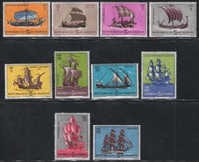 1963 San Marino, Ships 10 Values # 618/27, New and Mint, MNH**