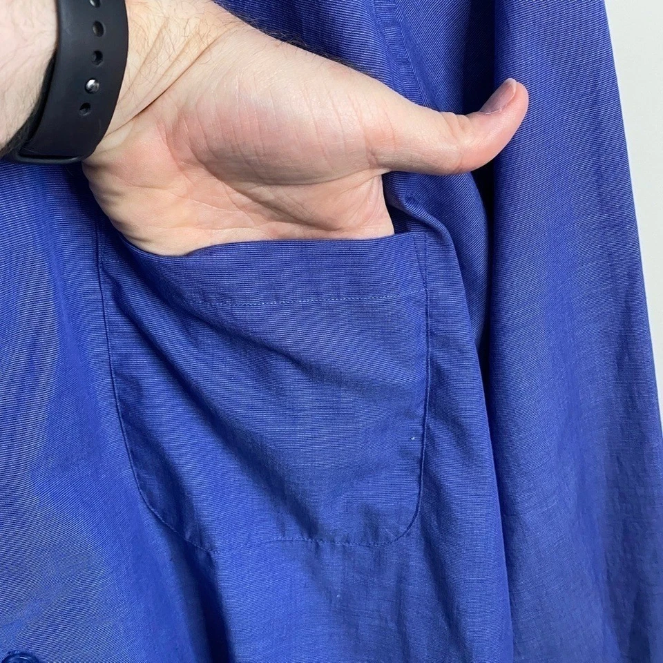 Pierre Cardin Men's Blue Long Sleeve Button Up Dress Shirt Size 15.5 - 32/33 - Image 3 of 4