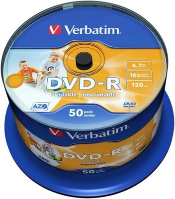 VERBATIM 43533 DVD-R AZO 4.7GB 16X SP50