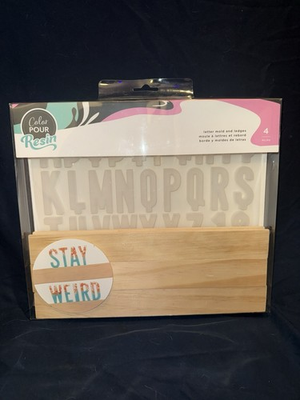 #ad #ad Color Pour Resin Letter Mold and Ledges Kit 4 Piece Set by American Crafts $16.99