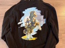 THE LEGEND OF ZELDA ZIP UP SWEATSHIRT HOODIE MENS M BLACK NINTENDO BREATH WILD