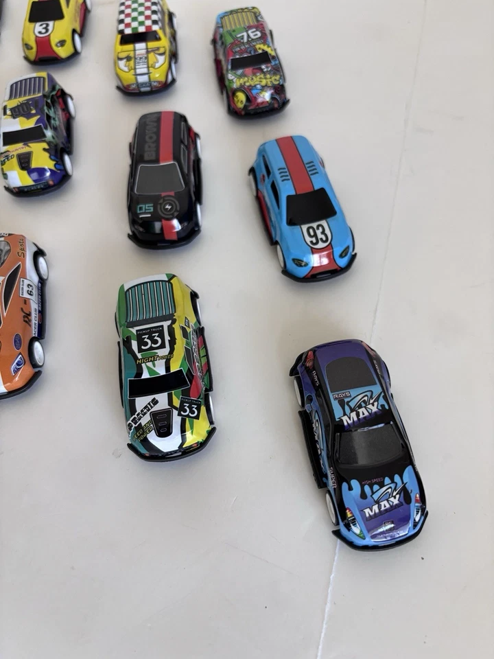 Assorted Mini Die-Cast Toy Cars Collection Pullback Action 18-Piece Set - Image 4 of 4