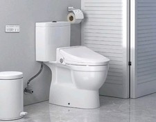 Elongated Smart Bidet Toilet Seat White Heated Seat Dryer Night Light C05