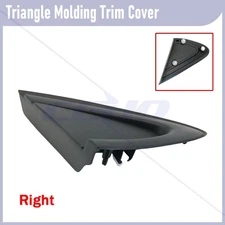 Mirror Corner Triangle Cover Pillar Trim Passenger For 2016-19 Chevrolet Cruze