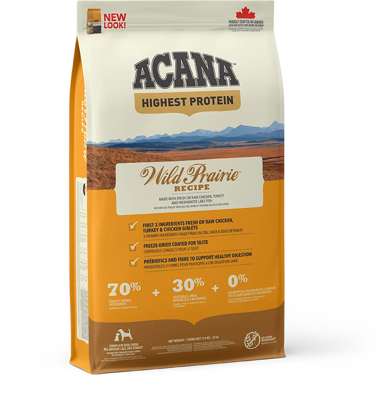 Acana Regionals Grain Free Wild Prairie Dry Dog Food - 11.4kg