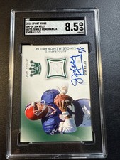 2018 Sport Kings Emerald Jim Kelly HOF GU Jersey 5/5 SGC 8.5