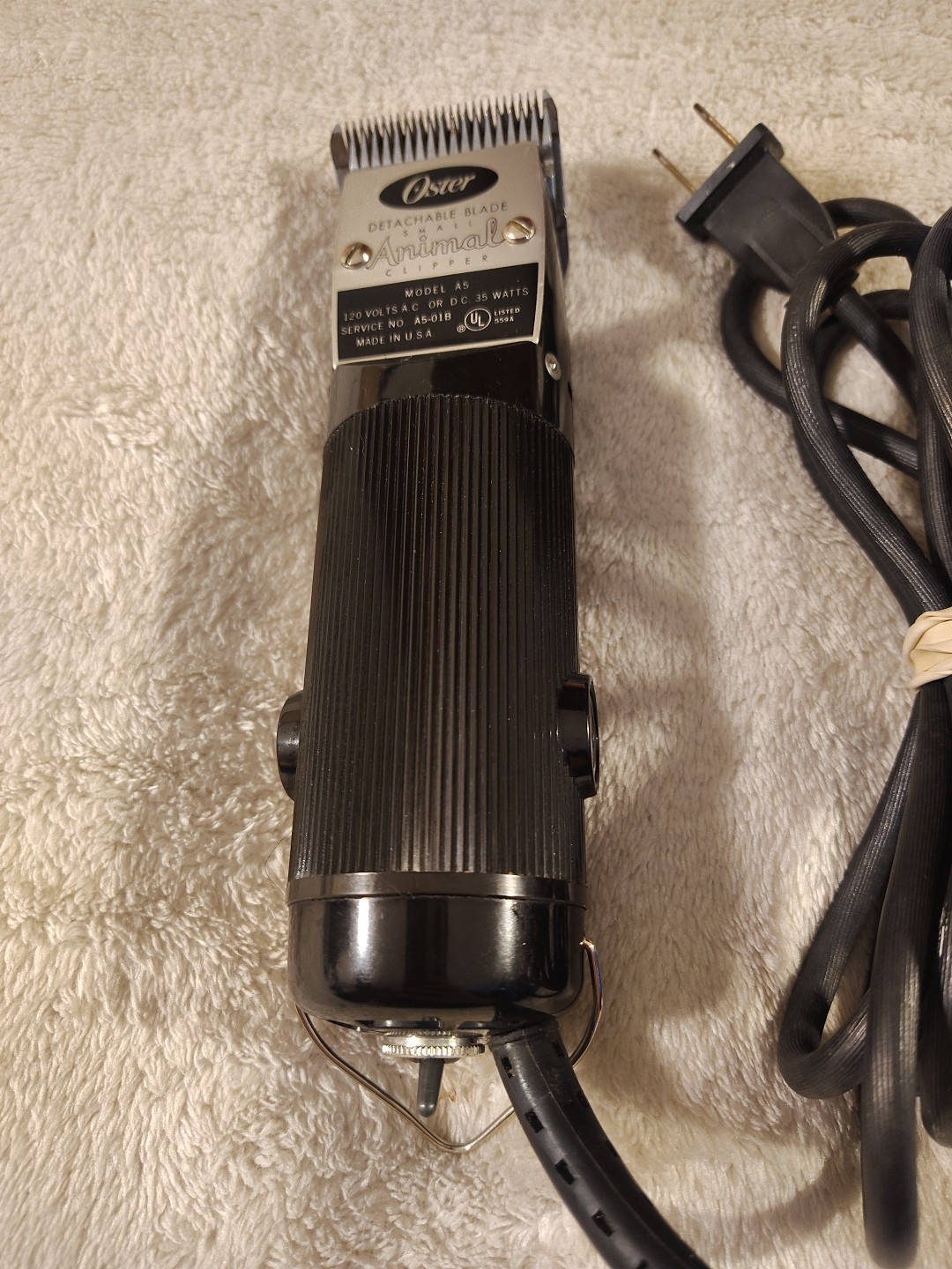 Oster Detachable Blade Small Animal Clippers Model A5 Pet Grooming 1 Speed