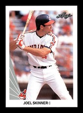 JOEL SKINNER ⚾ 1990 Leaf Baseball #286 Cleveland Indians