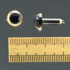 CraftCafe Plastic Eyes Round 9mm Gold (2 pcs)