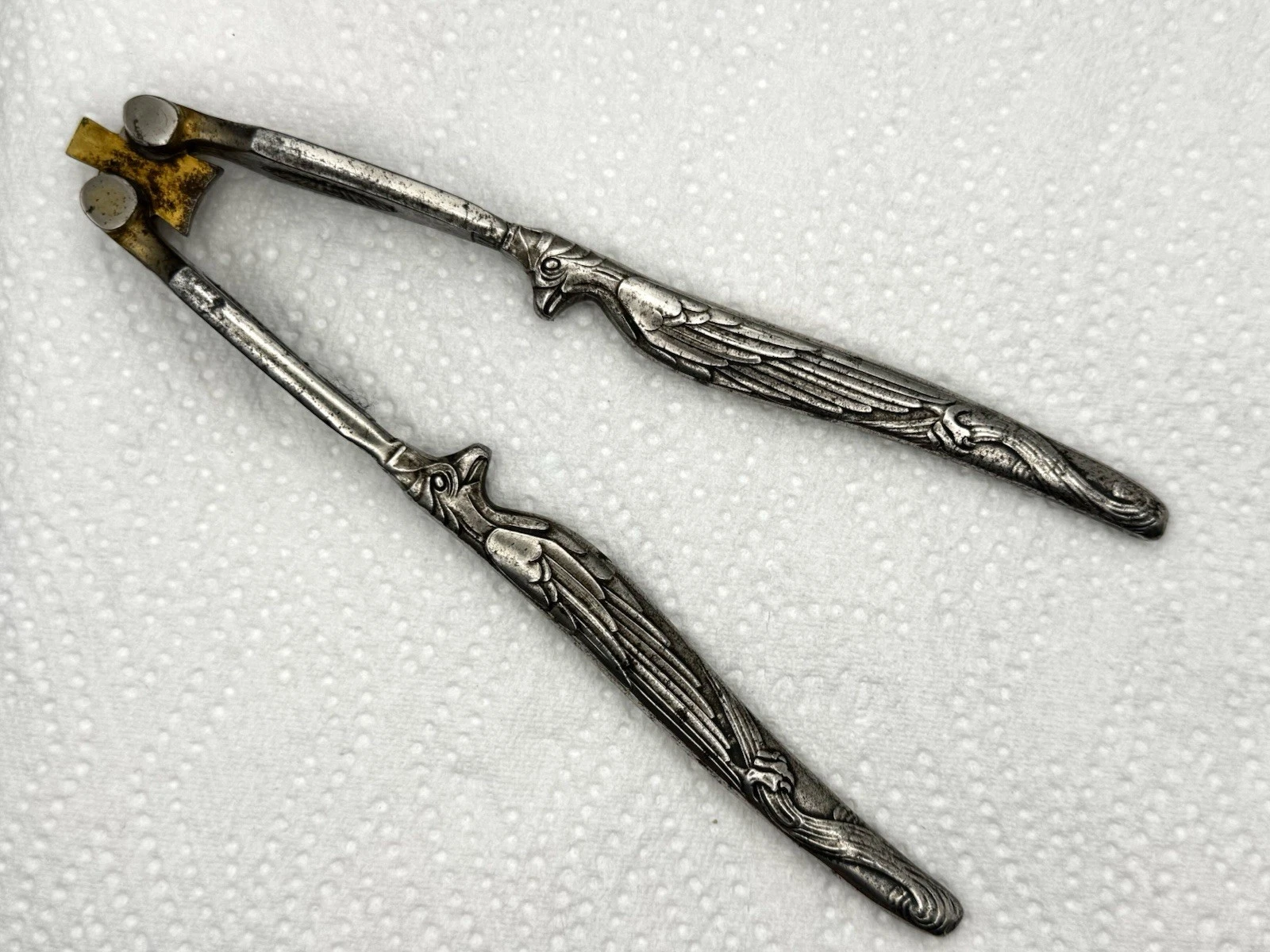Antique German 1920 Stoeker Silver-Plated Nutcracker With Two Eagles Facing
Opens in a new window or