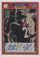 2021 Leaf Pro Set Metal 1989 Auto Red Wave 9/75 Khalil Herbert #PA-KH2 Auto fc1