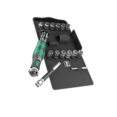 Wera 05004284001 Zyklop Pocket Wrench Set 3/8'' Drive 27Pc [Expedited]
