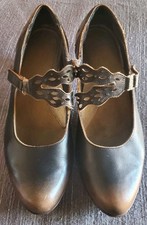 Tacones cómodos Mary Jane de cuero marrón Naot Pleasure para mujer 38,5 marrón whisky