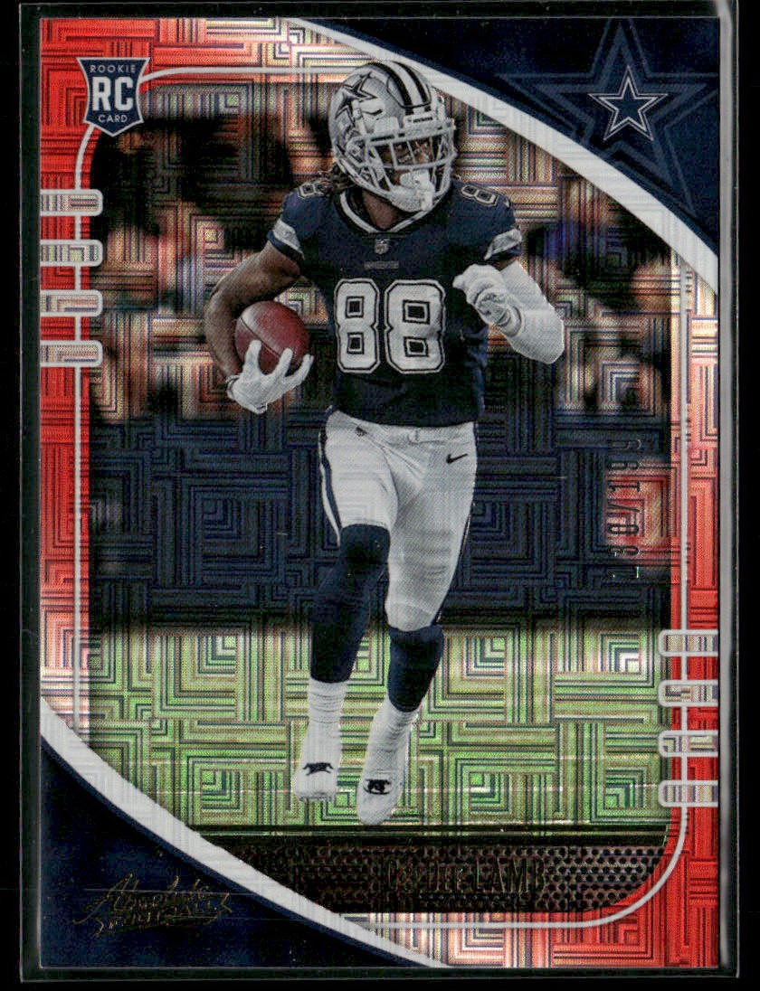 2020 Panini Absolute #115 CeeDee Lamb Red Squares #/199
