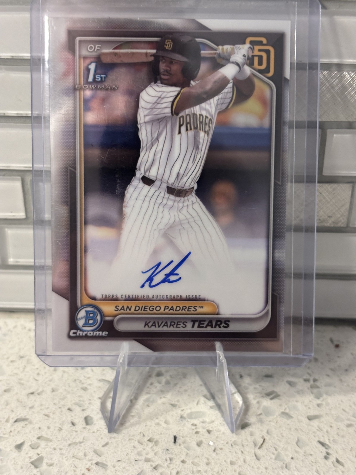 2024 Bowman Draft - Chrome Prospect Autographs Kavares Tears #CPA-KT (AU, RC)
