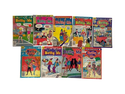 Lot of 9 Vintage Archie Betty and Me Comics Bronze Age #94 #110 #119 #120 #127