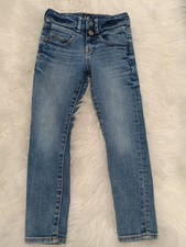 GAP Girls Ankle Jegging Jeans 6 Regular Blue Medium Wash High Rise Stretch
