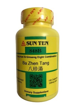 Sun Ten - Tang-kuei & Ginseng Eight, 100 Capsules / Ba Zhen Tang / 八珍湯, 848B