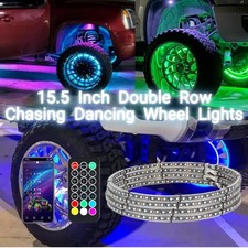 4pcs 15.5 inch Double Row Wheel Lights Double Row 15.5" Chasing Wheel Lights