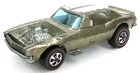 VTG 1969 Hot Wheels Redline Heavy Chevy Olive Green Racing Stripes New Arrival
