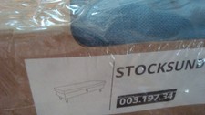 IKEA STOCKUND copri panca blu Stocksund LJUNGEN BLUE panca antiscivolo NUOVO NUOVO CON SCATOLA