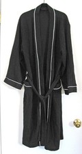 Men's Black Robe with White Edging Soze Small/Medium