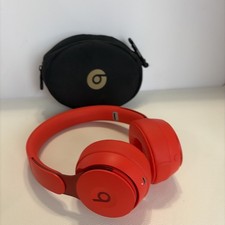 Original Red Beats Dre Solo Pro On-Ear Wireless  Headphone/ soft case