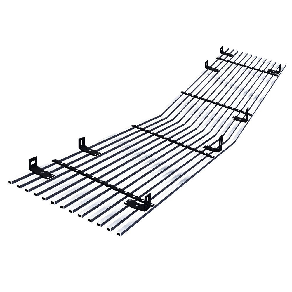 Fits 1967-1968 Ford Mustang Stainless Chrome Horizontal Billet Grille Insert