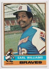 1976 Topps Earl Williams Atlanta Braves #458
