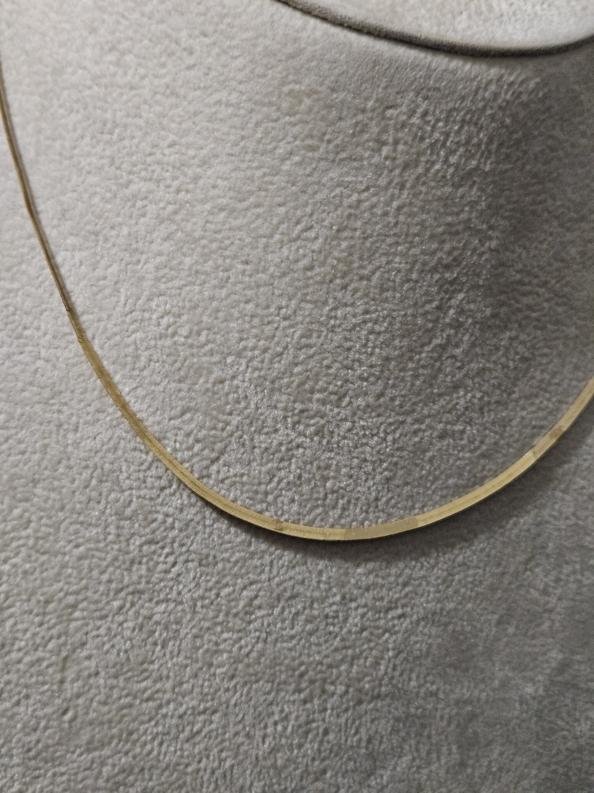 14k Solid Gold Herringbone Necklace Bracelet Yell… - image 2