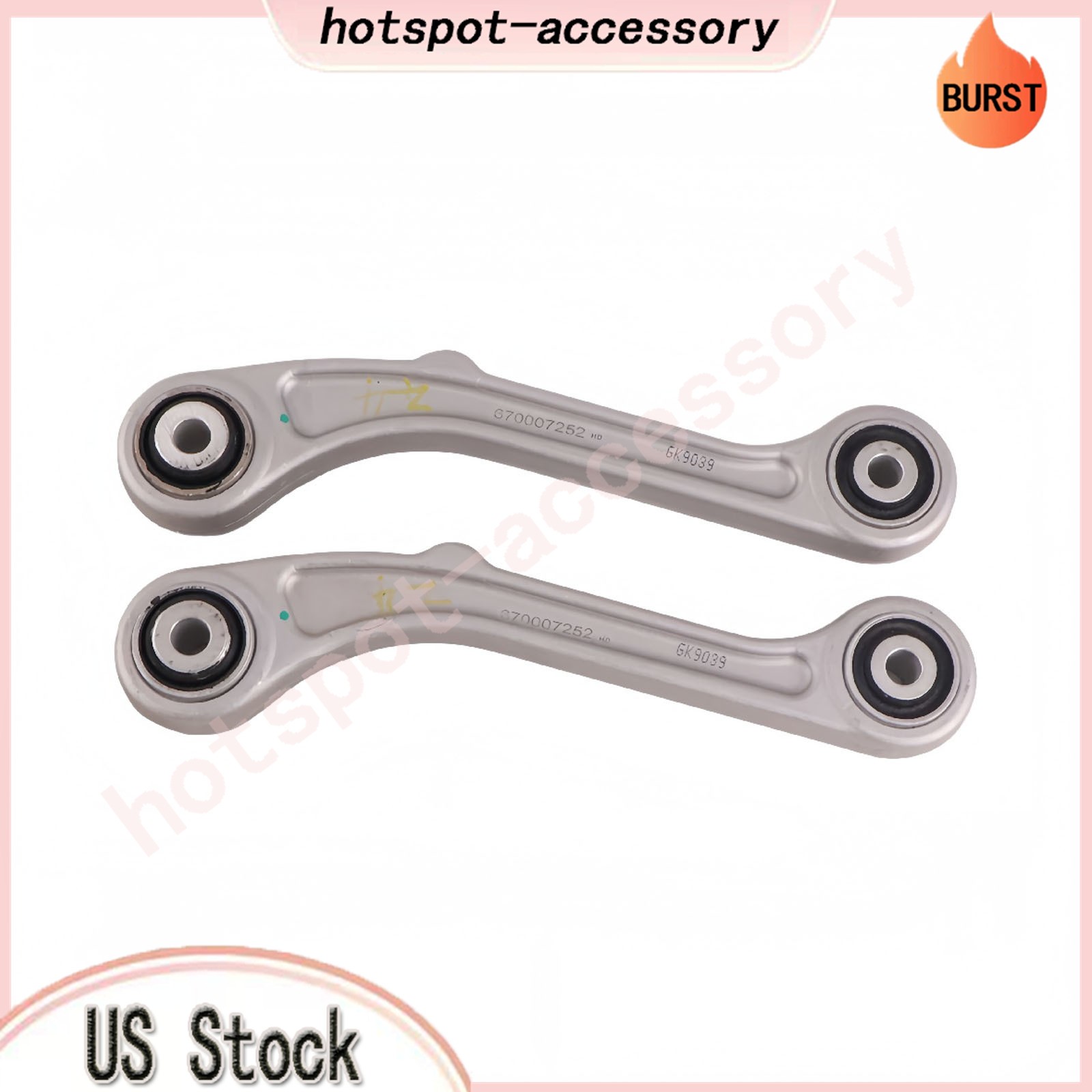 670007252 2X Rear Upper/Lower Control Arms fits Maserati Ghibli Quattroporte 14+