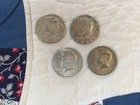 silver kennedy half dollar lot Of 4. Two Are 1964 and Two Are 1968