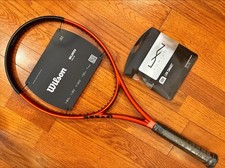 Racchetta da tennis Wilson Burn 100 S V5.0 con set gratuito di corde intelligenti Luxilon