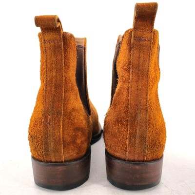 Tecovas The Chance Rust Brown Suede Urban Chelsea Boots Mens 