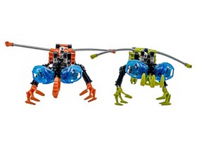 LEGO Bionicle Nui-Rama 8537 Rahi Beasts of Mata Nui with Transcluent Ruru masks