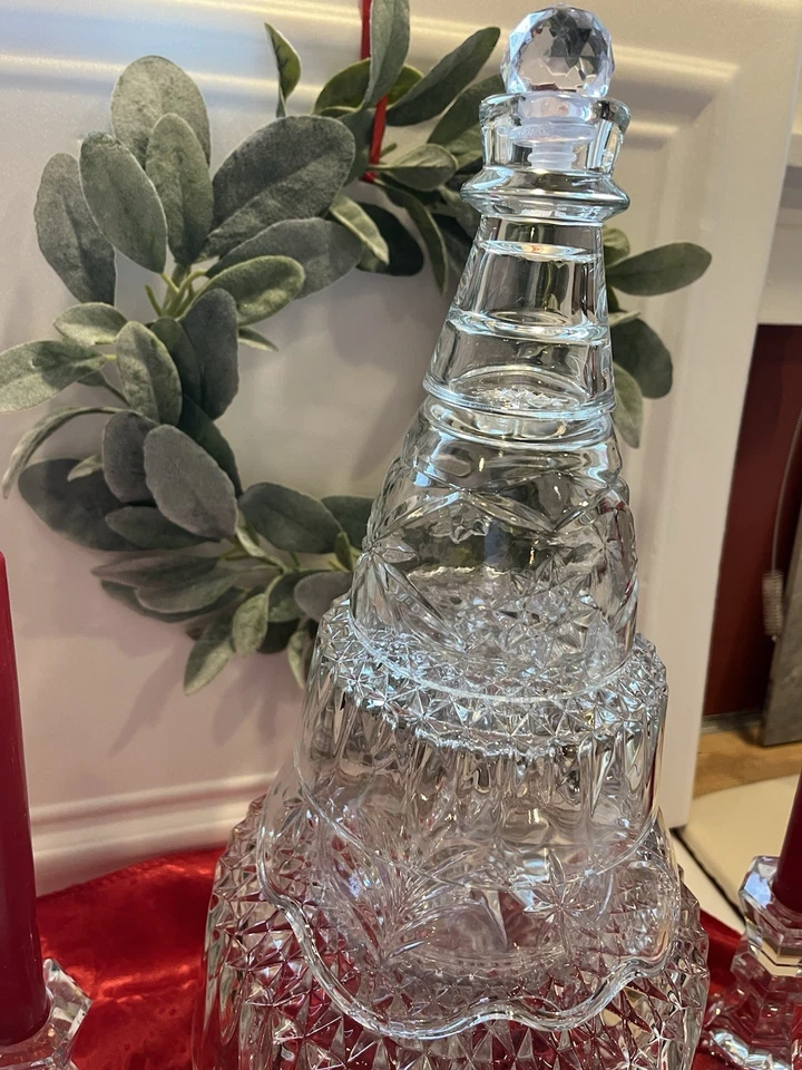 Хрустальная рождественская елка уникальная 17 дюймов T на 8 дюймов W - Изображение 3 из 4