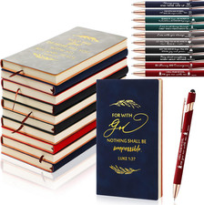 60 Pcs Christian Gifts Notebooks with Pens - Inspirational Prayer Journals