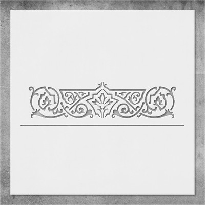Ornamental Border DIY Crafts Stencil Template Reusable - StencilAir
