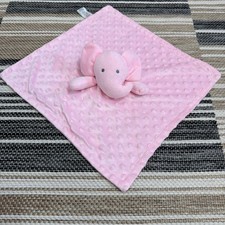Nuby Baby Lovey Security Blanket Pink Elephant Plush Soft Cuddle Toy