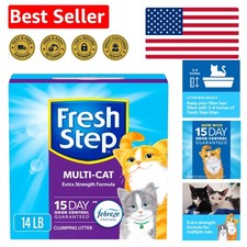 Low Dust Multi-Cat Clumping Litter with ClumpLock for Simplified Scooping, 14 lb