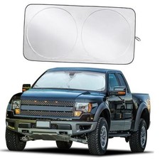 Windshield Sun Shade with Storage Pouch Reflective 240T X-Large Truck