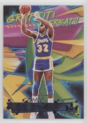 2021 Panini Court Kings Graffiti Greats Sapphire 23/25 Magic Johnson #24 HOF 7y2