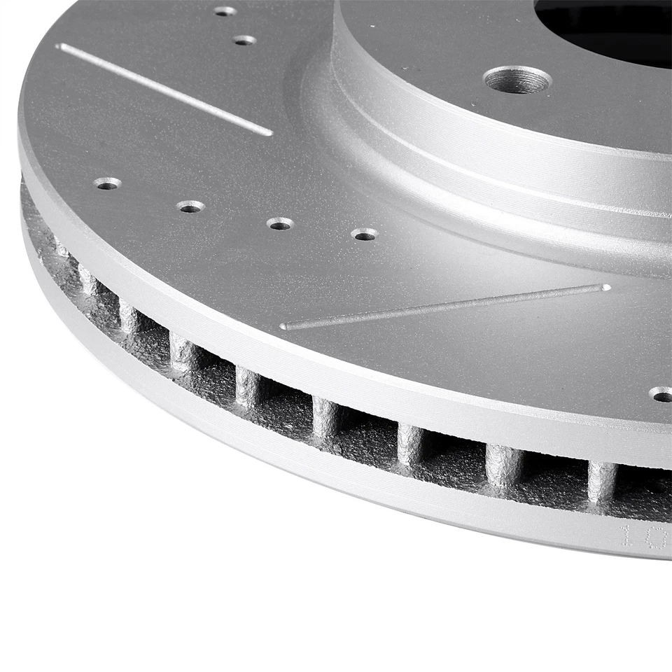 Rotores de freno delanteros perforados y ranurados para Nissan Quest Infiniti M45 2002-2017 Foto 3 de 4