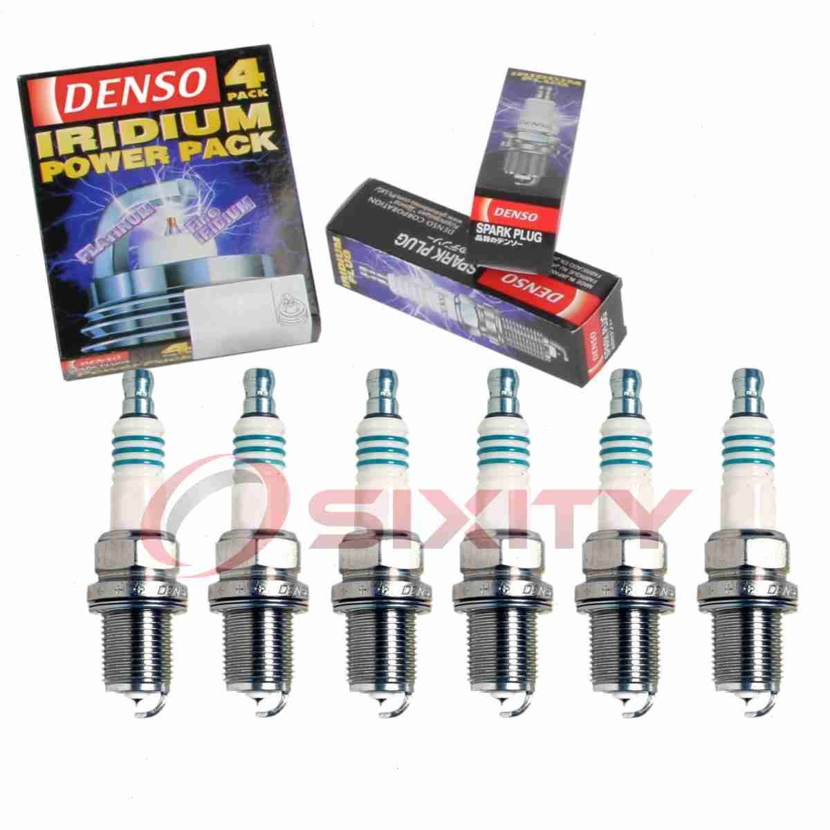 6 pc Denso Iridium Power Spark Plugs for 1996-2000 BMW 328i 2.8L L6 Ignition ra