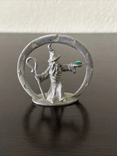 Spoontiques Pewter Wizard Sorcerer Star Moon Circle Miniature Figurine MR828