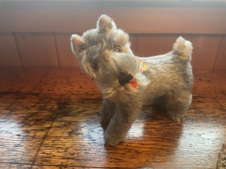 Old Terrier Steiff Dog ‘Tessie” 9” Tall