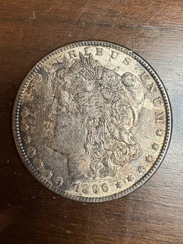 XF-AU 1896 Philadelphia Mint Silver Morgan Dollar