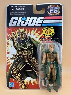 2007 G I Joe Cobra Emperor Serpentor (v4) 25th Anniversary A Real American Hero