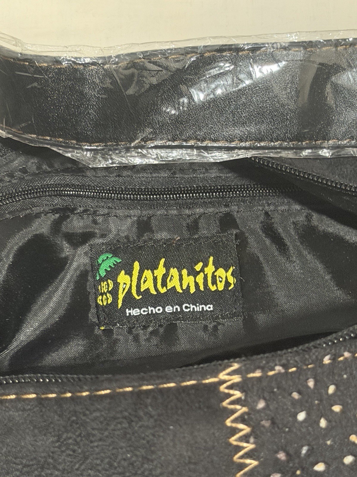 Blatanitos Patchwork Studded Shoulder Bag Black F… - image 10